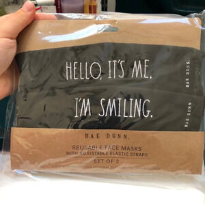 NWT RAE DUNN FACE MASKS